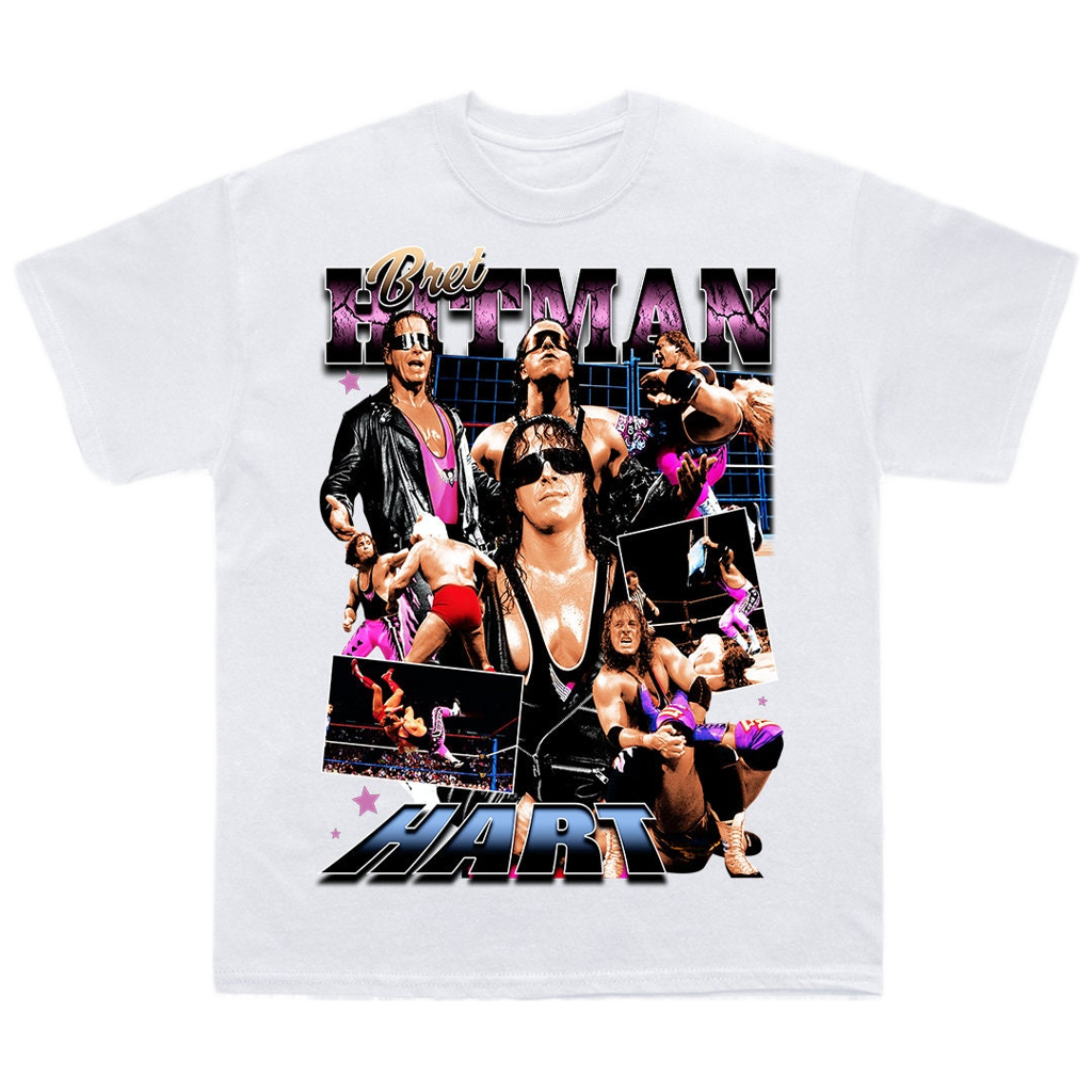 Bret Hart 90s Vintage Retro T-shirt